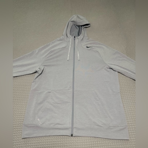 Nike Pro Training DRI-FIT Full-Zip Hoodie - Grey - Picture 2 of 6